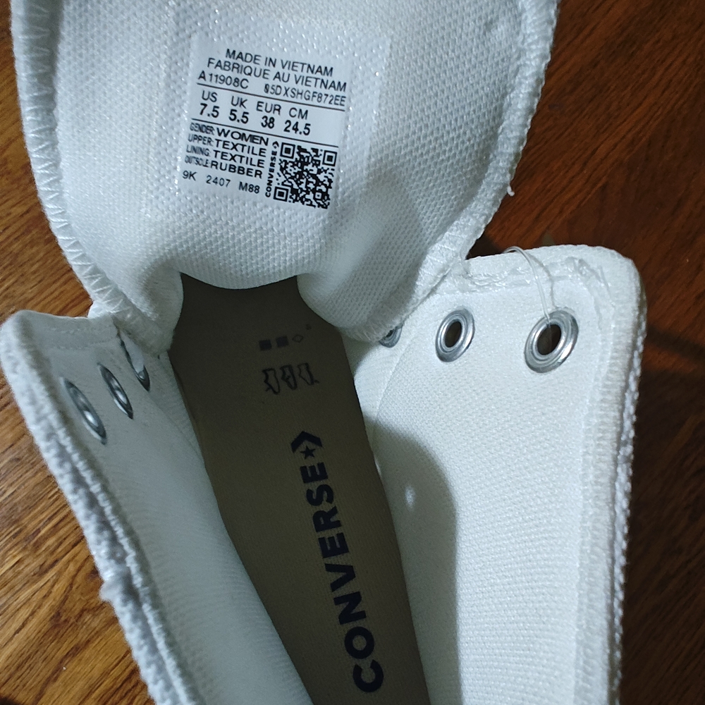 Converse All-Star White Canvas Sneakers